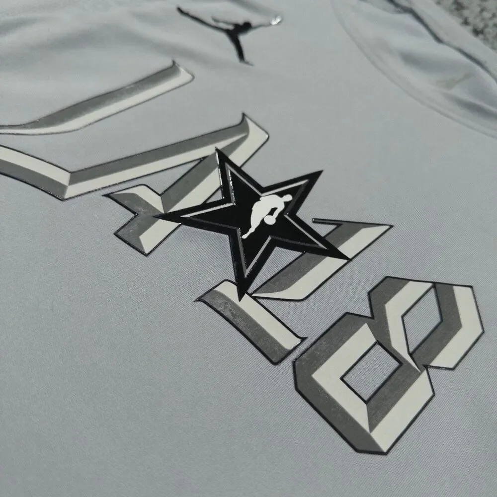 Jordan Shirt XXL Gray Black NBA 2018 All Star Game Warm Up Pullover Mens